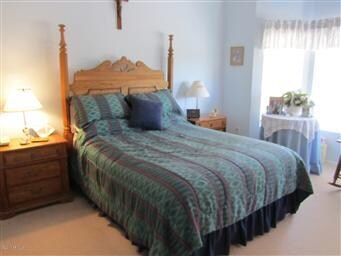 Master bedroom with bay