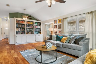 Custom built-ins are a real feature in the living room. The perfect place to display your library, family photos, or personal collection.