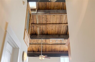 Original Wood Ceiling and Structural Beams Remain