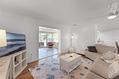 Living room with canal views!
