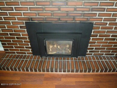 Gas fireplace in the living room