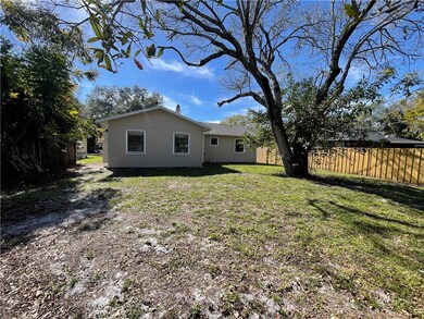 Partially fenced rear yard