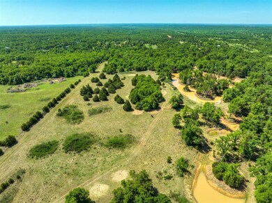 Birds eye view of property with a forest view