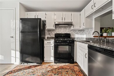 The kitchen is nicely updated.
