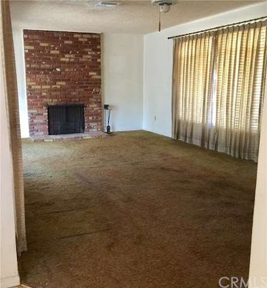 Living room with fireplace