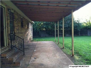 Large covered back porch
