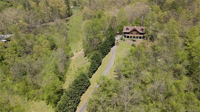 Another drone view of house and property.
