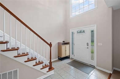 View of two story entry way