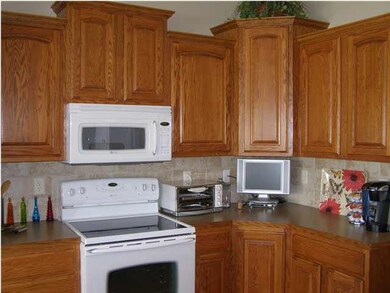 Beautiful cabinets in custom kitchen.