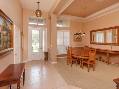Foyer and dining room