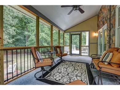 Screen porch added in 2013 - 19x10 with exposed st