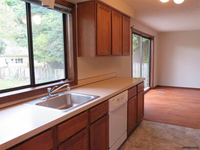 Abundant cabinets.  Includes refrigerator