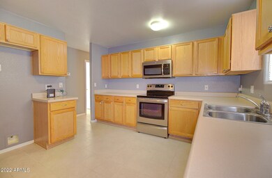 Lots of cabinets in kitchen