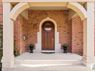 Welcoming covered front entry