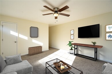 VIRTUALLY STAGED LIVING ROOM
