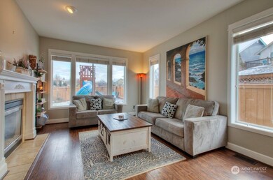 Comfy Family Room with Fireplace