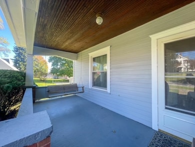 Front porch with swing