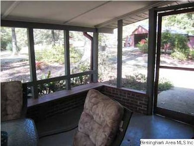Screened porch on back