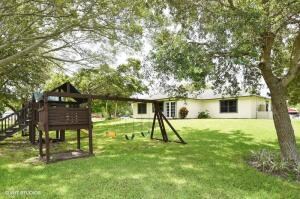 Back Yard with Swing Set