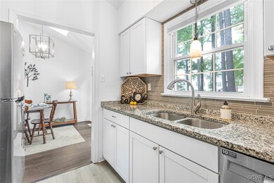 Kitchen with view of the lake