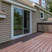 Rear deck off breezeway