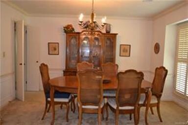 Just off the entry, the dining room has dean's pan