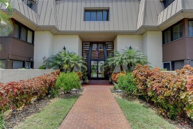 Building entrance with call box.