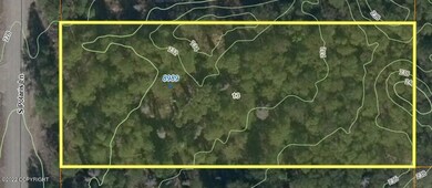 Satellite view with contours