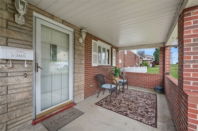 Covered front porch