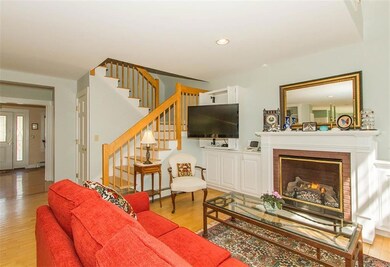 Built-ins in the living room include...