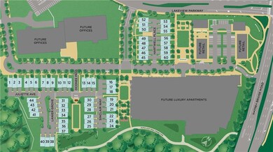 Community map of Lakeview – Showcasing home sites,