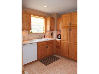 Large kitchen with plenty of cabinet space.