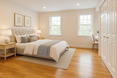 Virtually staged bedroom
