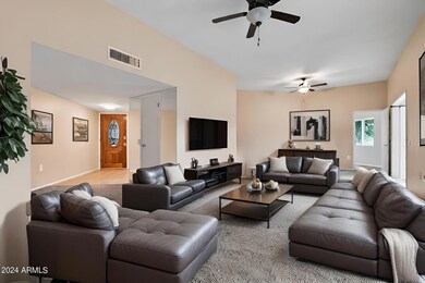 Virtually staged Great room