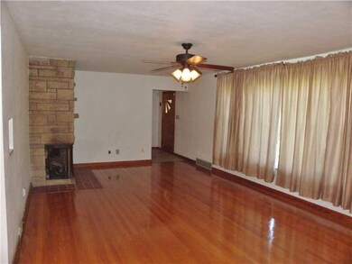 Living Room. Massive Living Room w/ Refinished Har