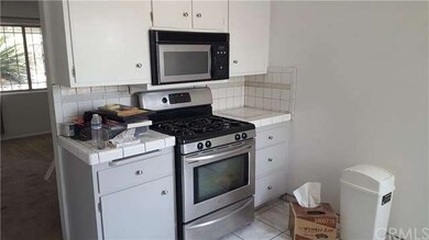 Kitchen stove and cabinets