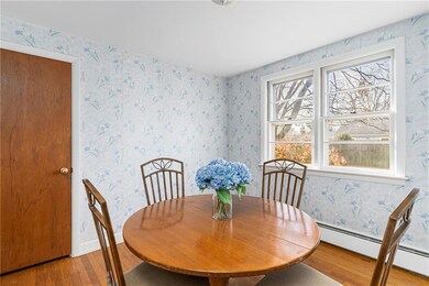 Dining room with a closet for storage