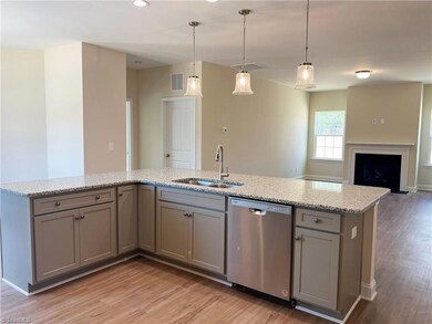 Kitchen overlooking Greatroom