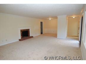 Living room open to dining