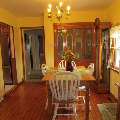 Fabulous dining room with gleaming hardwood floors