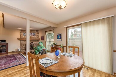 Dinette area overlooking patio