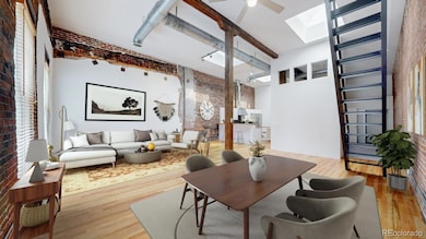 Dining and Living room Virtually Staged