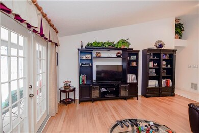 Living room with bamboo floors