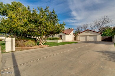 Large detached garage