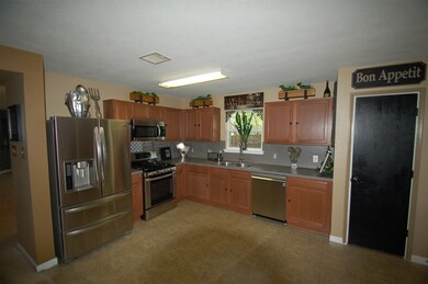 Kitchen with stainless appliances