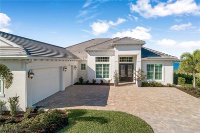 View of front of property featuring french doors a