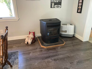 Pellet Stove in Dining Rm