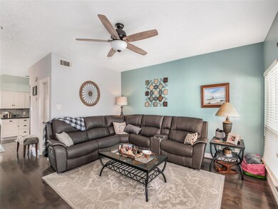 Large living room fits a large sectional.