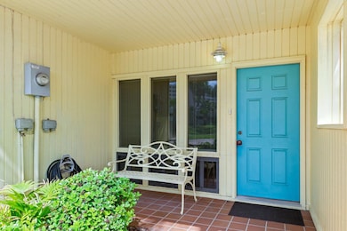 front entrance and porch