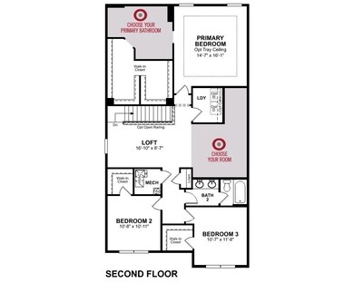 2nd floor layout with game room.